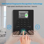 NGTeco W2 Time Clock, Upgraded Fingerprint Time Clocks Employees Small Business