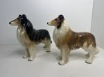 Rough Hound Porcelain Models - Beswick? Made In England