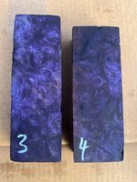 HORSE CHESTNUT BURR / BURL tool handle scales carving blank STABILISED AND DYED