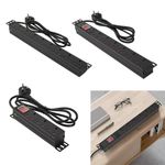 1U 6 Way 8 Way PDU 19" Inch Switched UK Sockets for Data Cabinet Server Rack uk