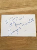 Burgess Meredith Autograph Signed