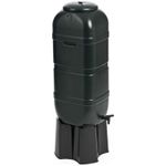 Garden Water Butt Rain Saver Kit 100L with Stand & Downpipe Diverter Black