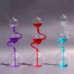 1*Hand Boiler Bulb Glass Liquid Hold Rise Science Experiment Heart Shaped Design