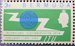 BERMUDA 1965 SG184 3d.  ITU CENTENARY -  MNH