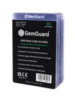 GemGuard Semi-Rigid Card Holders Pokemon Card Savers Sports PSA Grading Sleeves