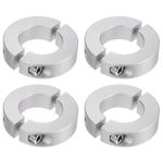 4pcs Double Split Shaft Collar 25mm Bore Clamp-On Collars, 45mm OD, 12mm Width