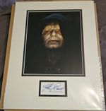 Clive Revill Star Wars Emperor Palpatine Autographed Display. Certified.