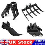 Mini Excavator Rake/Ripper/Grabber/Quick Hitch for Small Digger Attachments UK