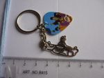 The beatles Yellow Submarine silver plated pendant, plectrum key ring
