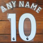 Avery Dennison Premier League Football Shirt Name Number Print 19/20-22/23 WHITE