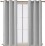 Blackout Eyelet Curtains Thermal Insulated Panels for Bedroom Living Room