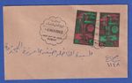 Kuwait 1966 Day of Traffic, Traffic Light Mi. No. 319-320 on First Day Cover/FDC