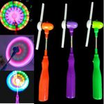 Flashing Light Up LED Spinning Windmill Glows Child Toy Music Present Gift