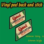 Castrol Wakefield lubrication service vintage jug pourer oil can Vinyl sticker #
