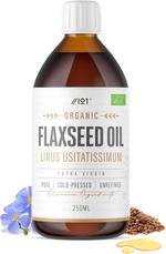 Organic Flaxseed Oil 250ml – Extra Virgin & Cold Pressed