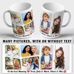 Custom Personalised Mug 11oz Picture Cup Gift Idea Any Occasion Text Logo Design