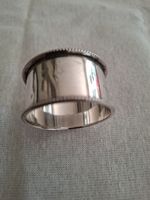 Vintage Sterling Silver Napkin Ring Monogram M-K Beaded Border Birmingham 925