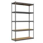 Grey Steel Garage Shelving/Racking Unit 1800mmH x 1200mmW x 600mmD 160KG UDL
