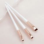 3PCS Eyeliner Brush Set Fine Angled Brow Brush Flat Makeup Tool Kit