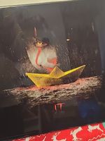 Nemesis Now IT Pennywise Clown SS Georgie Yellow Boat Crystal Clear Picture Art,