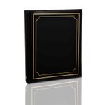 Photo Album 120 Hold 5 x 7" Photos Black Padded Gold Stamp Cover Slip in case