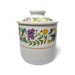 Vintage Storage Jar  Royal Worcester Arcadia Fairfield Kitchen Storage  80's