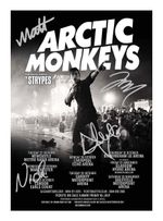 ARCTIC MONKEYS ENTIRE GROUP AUTOGRAPHED SIGNED A4 POSTER PHOTO PRINT