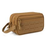 Tactical Toiletry Bag - Men's/Women's Travel Dopp Kit with Molle Pouches
