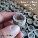 Jiffy 7C Pellets Coir Coco Propagation Plug Seeds Hydroponic Organic 30mm x 38mm