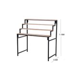 Hi-Line 4 Tier Step Unit 1.2M - 3M Wide Market Stall Display Stand 150mm x 150mm