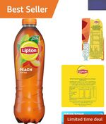 1.25L Low-Calorie Peach Iced Tea - Natural Flavors with Eco-Friendly Packaging