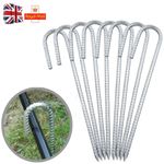 30cm Long Heavy Duty Gazebo Tent Pegs Commercial Grade Steel Marquee Stakes UK