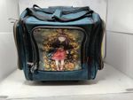 Santoro Gorjuss Craft Trolley Travel Case Green Autumn Leaves Wheels Handle