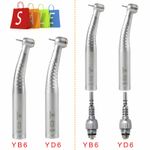 Dental Fiber Optic LED High Speed Turbine Handpiece 6Hole Coupler fit Kavo UK
