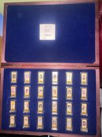 Diana Spencer Princess Of Wales Portrait stamp  14k Gold Plated Ingots Boxed