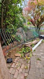Heavy Green Metal garden fence panels - Uxbridge 