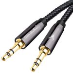 iSOUL 3.5mm Nylon Braided Aux Auxiliary Cable Car Headphone Smartphone Laptop