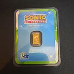 Sonic the Hedgehog 35th Anniversary Display Pack 0.5g Pure Gold Bar