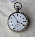 Superb Antique Heavy Silver Waltham Pocket Watch.  1887.  FWO. Size 18.