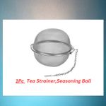 1pcTea Strainer,Seasoning Ball,, Spice Ball, Metal Tea Bag, Tea Ball, Tea Strain