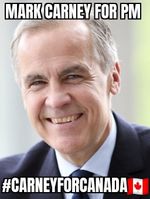 MARK CARNEY FOR PM CANADA ELECTION 2025 FRIDGE MAGNET 4.75"x 3.5"