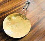 Authentic Indian Cooking Tawa for Rotis, Brass Griddle, No coating