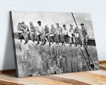 CANVAS WALL ART PRINT ARTWORK - LUNCH ATOP A SKYSCRAPER
