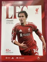 Liverpool V Arsenal Premier League Programme 31 August 2025