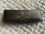 1901 British Maundy Coin Set 1d 2d 3d 4d in Case Victoria Era