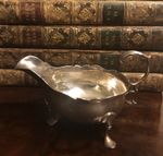 Quality 18th century solid silver cream jug