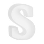 3D Alphabet Mold for Resin 2.56 Inch Silicone S Capital Alphabet Epoxy Casting