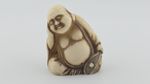 Netsuke Laughing Buddha Budai Figure Vintage Japanese Style Ornament