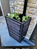 Prestige 225 Litre Wood Effect Water Butt Planter Outdoor Garden with stand 