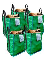 5 x Reinforced Garden Waste Bags 120L Strong Sacks Grass Leaves Logs Firewood